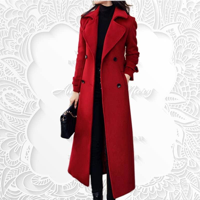 Autumn Winter New Women Fashion Coat Warm Color Long Jacket With Pocket Ladies Outwear Slim Clothing For Womens - Image 2