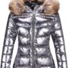 Bellivera Womens Lightweight Puffer Jacket, Winter Coats for Women Warm Quilted Bubble Padded Hood Coat with Faux Fur Collar