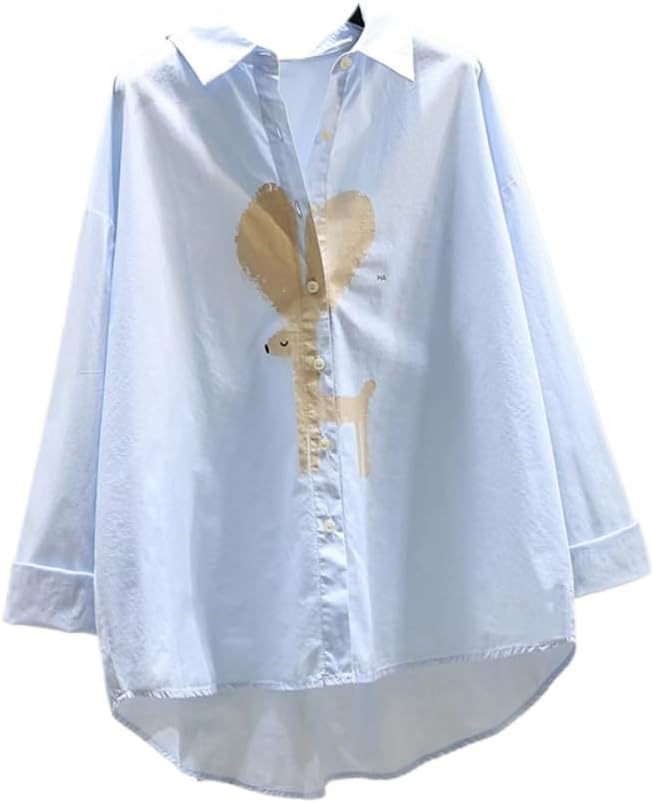 Black Shirt for Women Spring Clothes Loose Casual Temperament top - Image 14