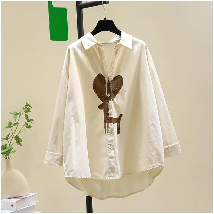 Black Shirt for Women Spring Clothes Loose Casual Temperament top - Image 9