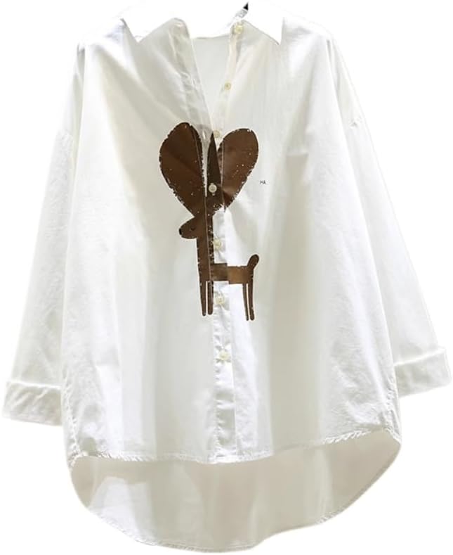 Black Shirt for Women Spring Clothes Loose Casual Temperament top - Image 11