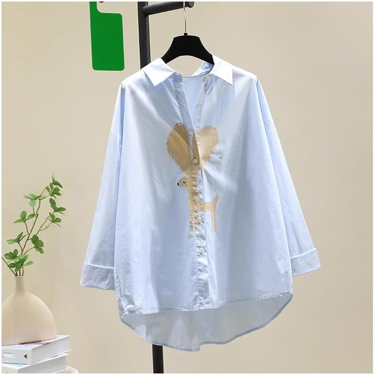 Black Shirt for Women Spring Clothes Loose Casual Temperament top - Image 5