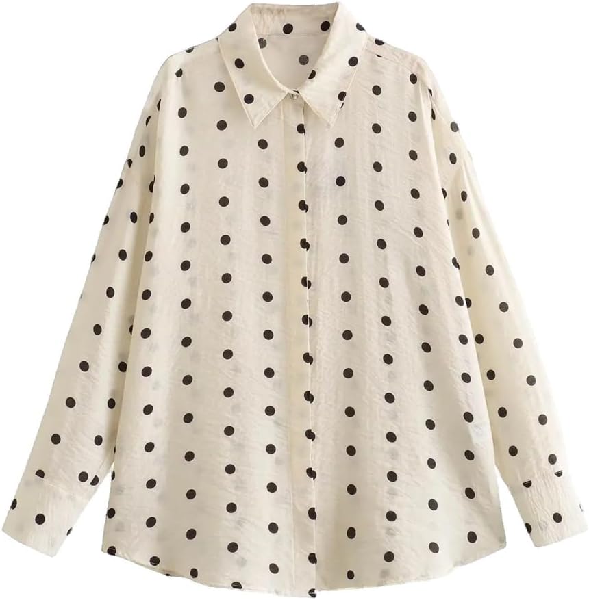 Casual Spring Autumn Tshirt Clothing Fashion DotS Shirts