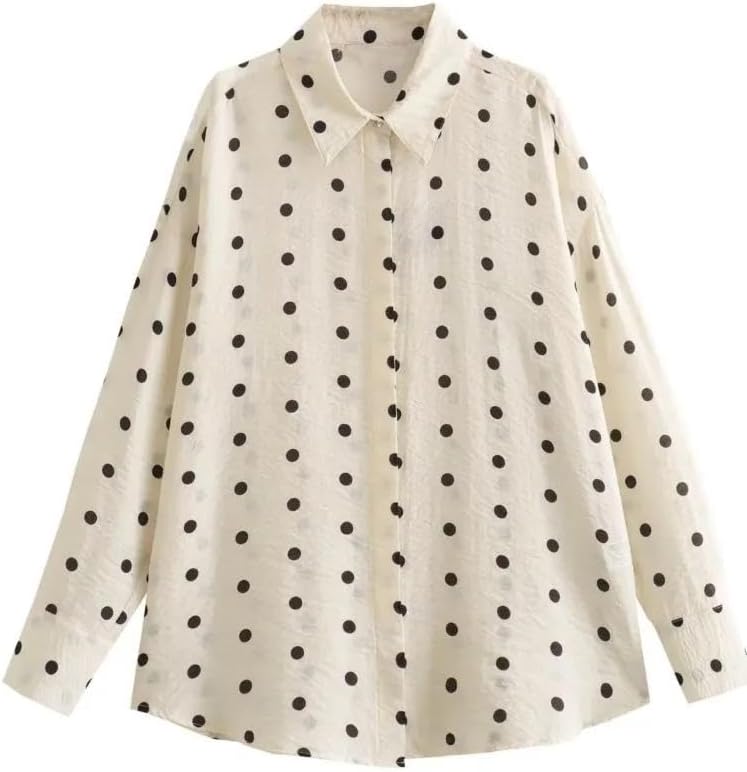 Casual Spring Autumn Tshirt Clothing Fashion DotS Shirts - Image 4