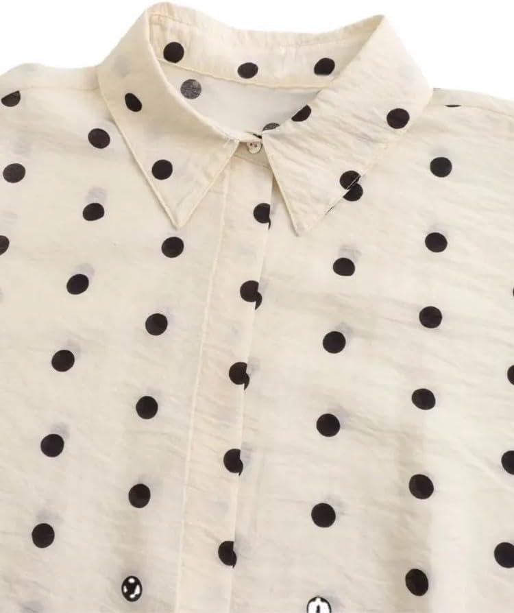 Casual Spring Autumn Tshirt Clothing Fashion DotS Shirts - Image 6