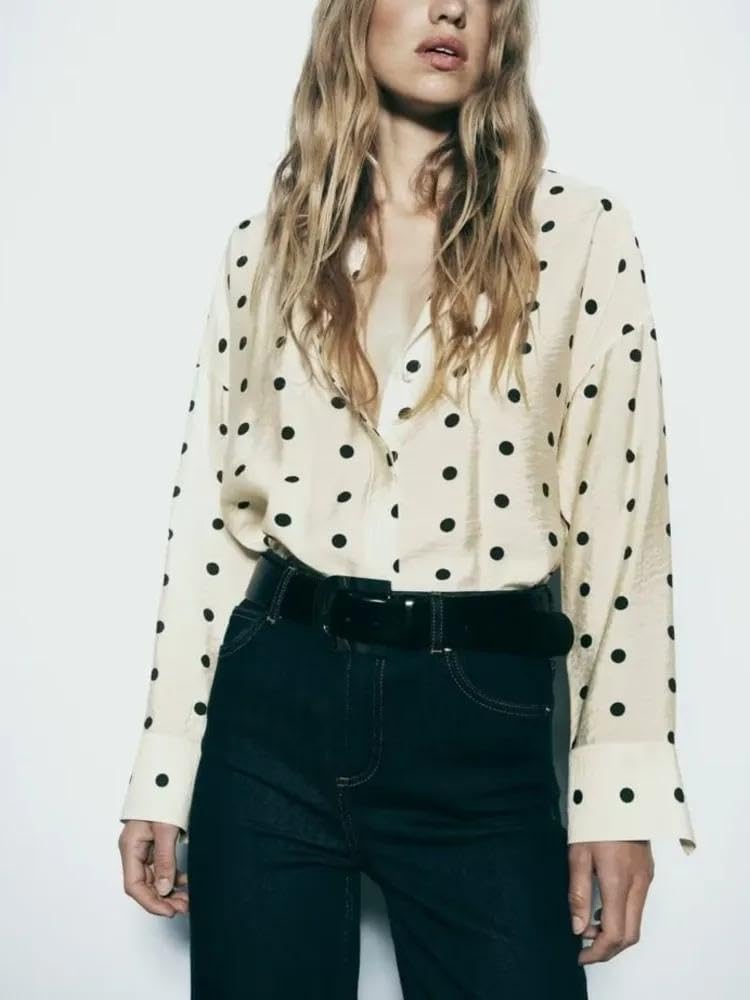 Casual Spring Autumn Tshirt Clothing Fashion DotS Shirts - Image 2