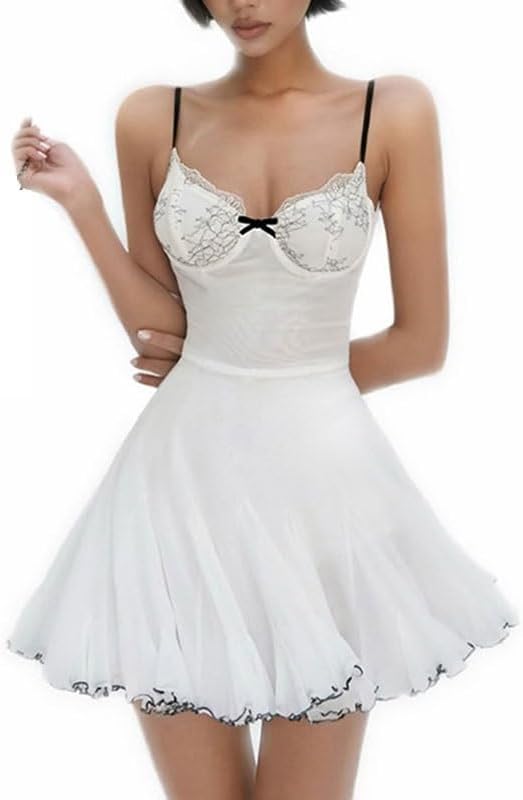 CGTENBS Women's Clothing Solid Color Slim Fit Dress High Waist Fashion Suspenders Backless Sleeveless Dress