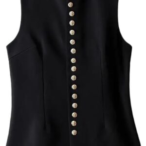 ChenKongHai Sleeveless Jackets Women Autumn - -button Woman Vest Slim Winter Female Clothing