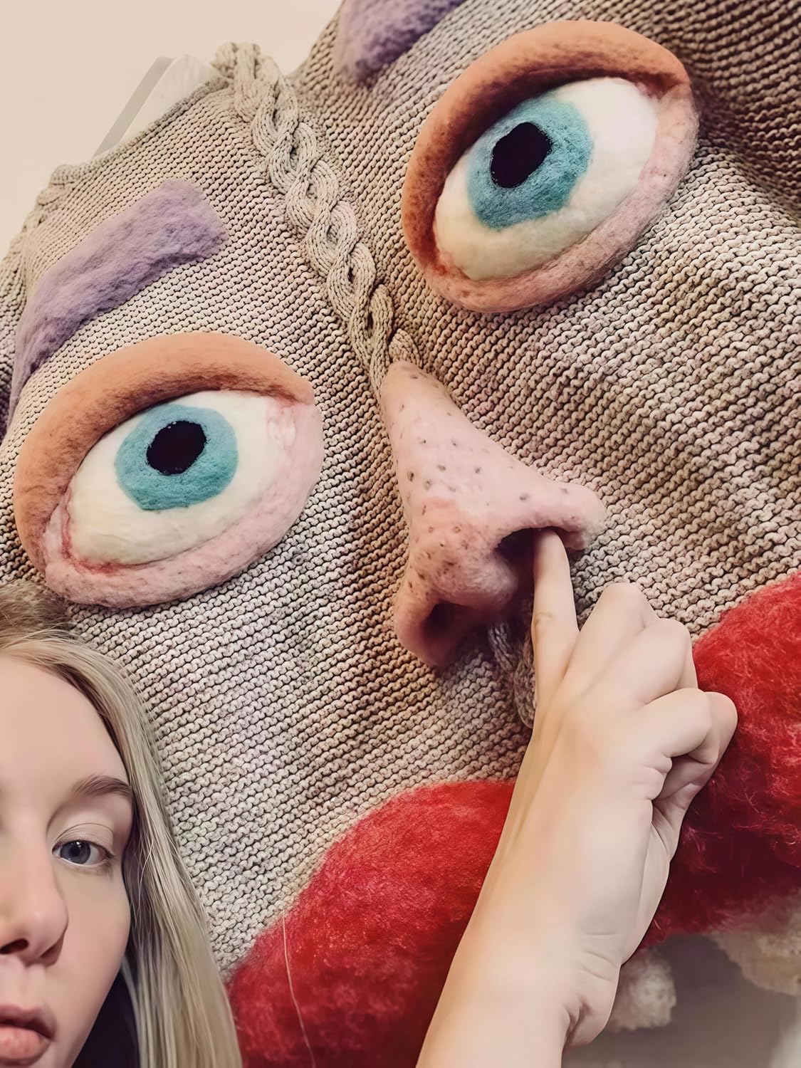 Christmas Funny Women's Long Sleeved Loose Sweaters, Knitted Sweaters, Autumn and Winter Clothing, Holiday Clothing, L Size Women's Clothing, Modern Women's Fashion Clothing Brown - Image 5