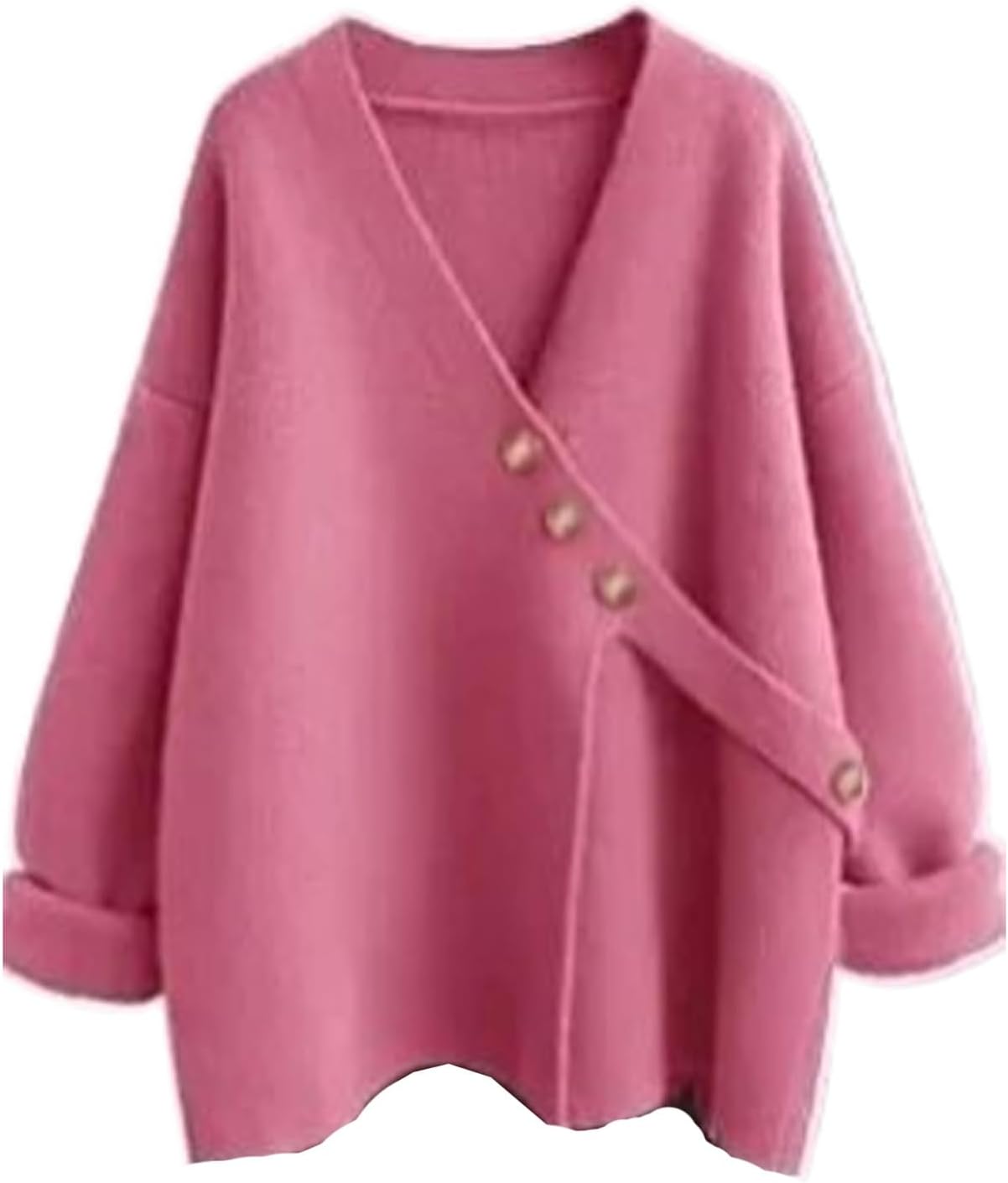 Dresses for Women Autumn Winter Loose Knit Sweater Dress Womens Clothing Cardigan Dress - Image 8