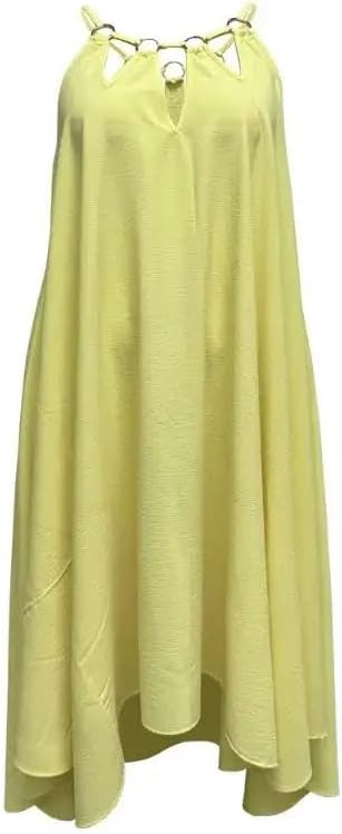 Elegant Dresses Cutout -Ring Decor Asymmetrical Casual Fashion Summer Female Clothing Outfits - Image 7