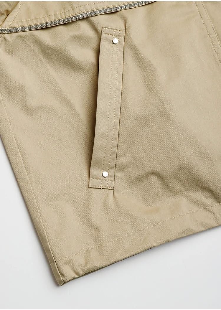 Fashion Womens Clothing Spring Autumn Stand Ladies Clothes Long Sleeved Cotton Coats - Image 7