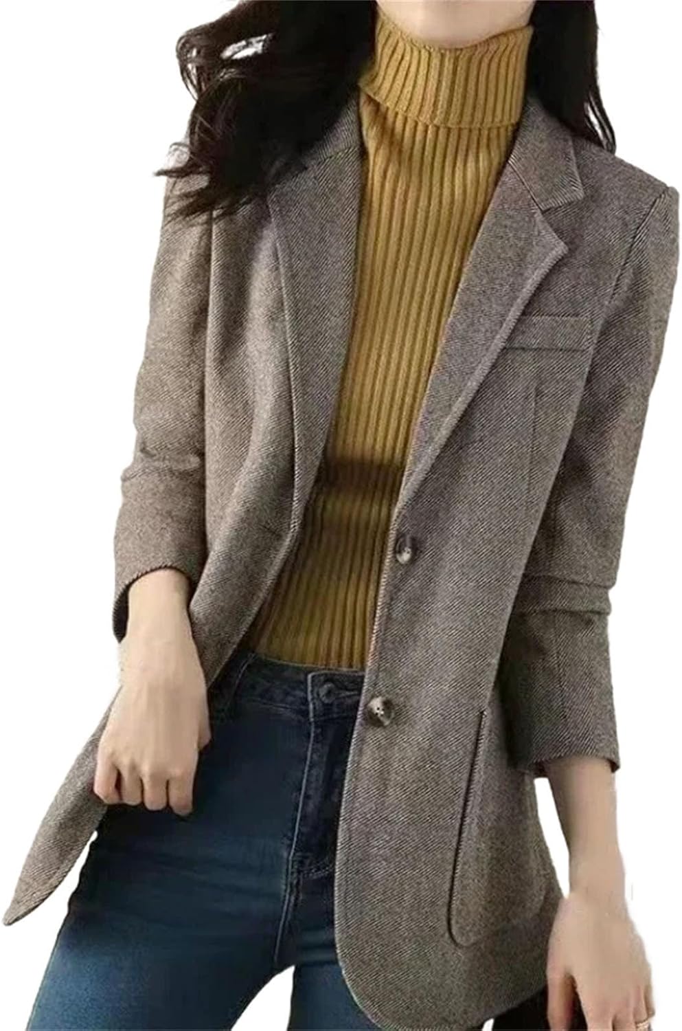Gray Clothes Outerwears Woman jacket Slim Coats for Women Fashion Arrivals Classic Women's Suit Popular - Image 8