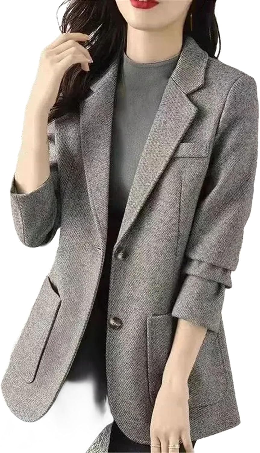 Gray Clothes Outerwears Woman jacket Slim Coats for Women Fashion Arrivals Classic Women's Suit Popular - Image 8
