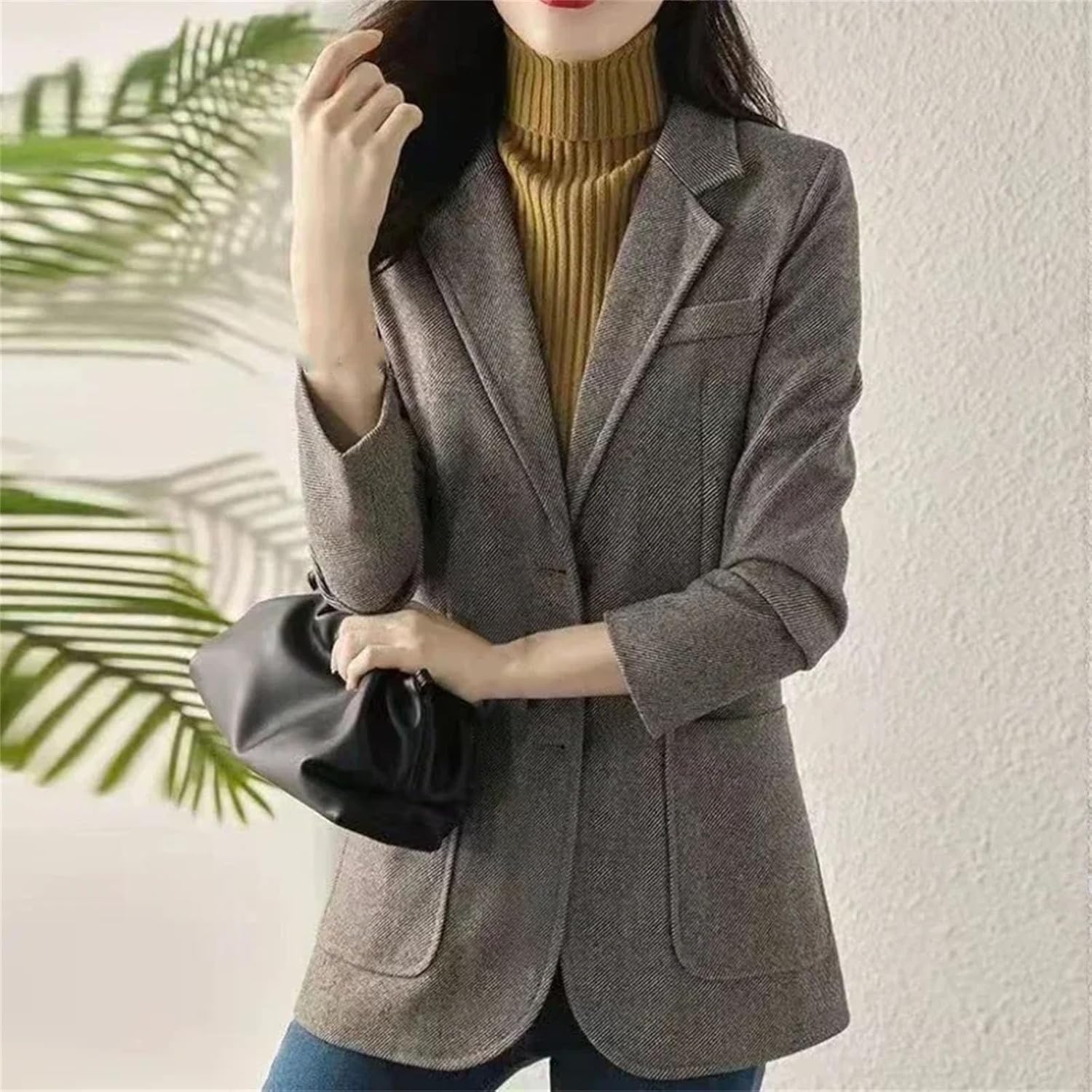 Gray Clothes Outerwears Woman jacket Slim Coats for Women Fashion Arrivals Classic Women's Suit Popular - Image 6