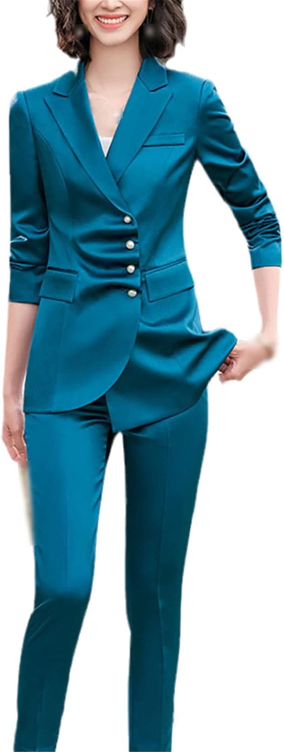 Japanese and Korean Fashion Clothing Spring and Autumn Women's Suit Jacket and Trousers 2-Piece Set - Image 11