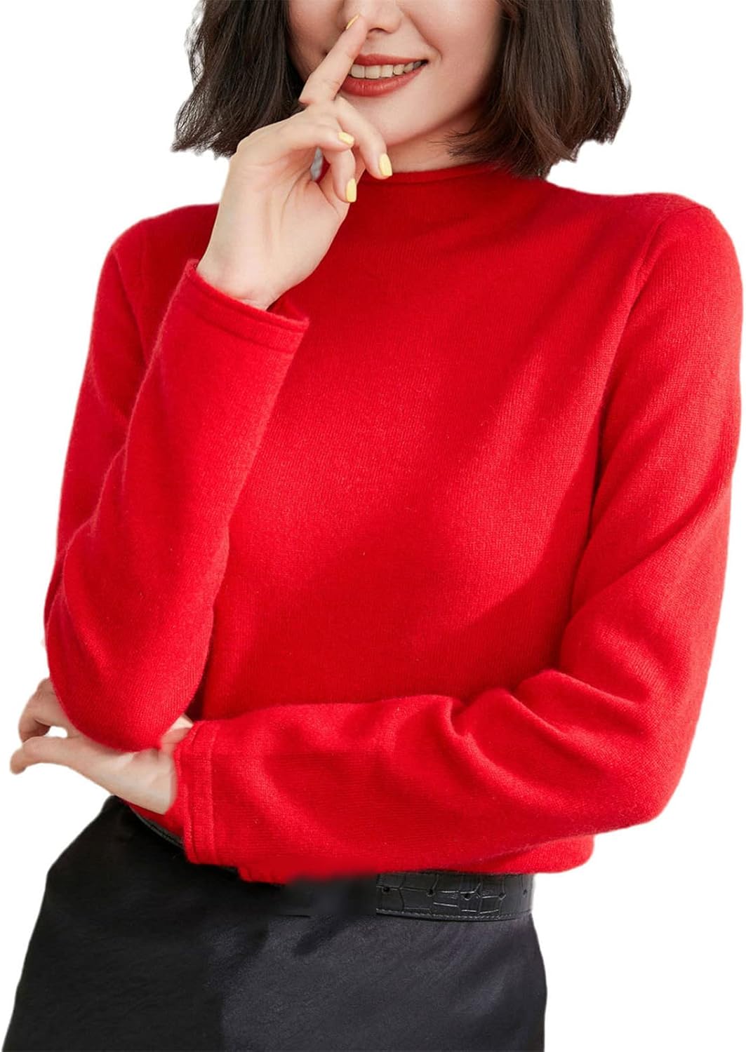 Kelsiop Cashmere Sweater Women's Pullover Fashion Winter Pullover Standard Clothes 100% Cashmere Knitwear - Image 9