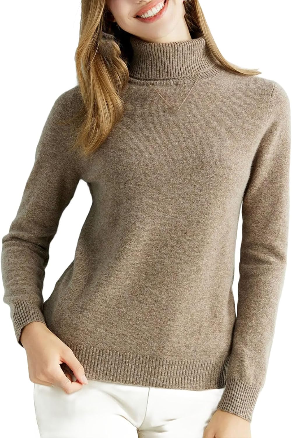 Knitted Sweater Coat Cashmere Sweater Women Wool high Collar Fashion Pullover Solid Color Pullover Women's Clothing - Image 10