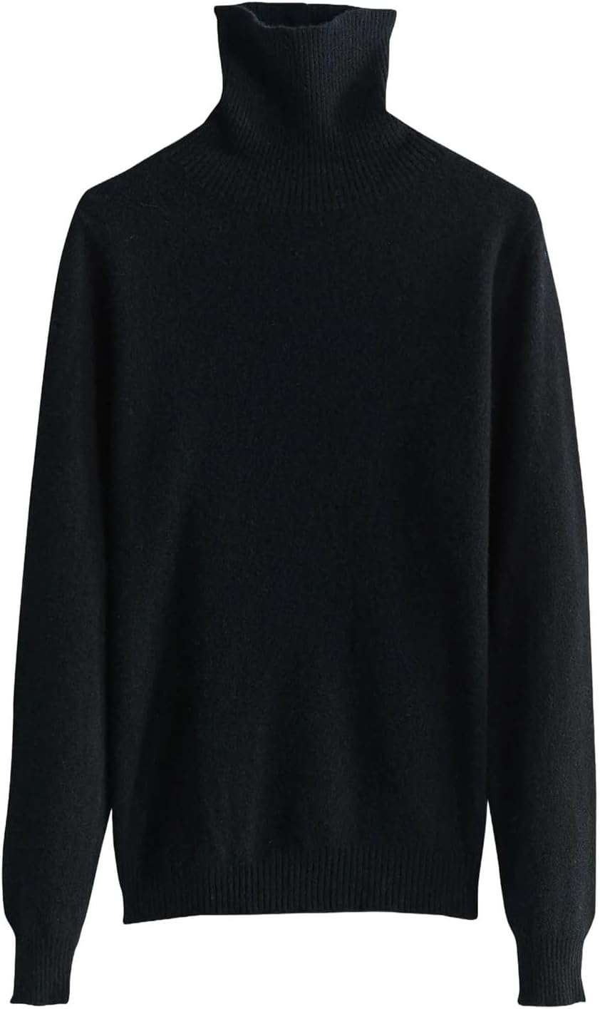 Knitted Sweater Coat Cashmere Sweater Women Wool high Collar Fashion Pullover Solid Color Pullover Women's Clothing - Image 17