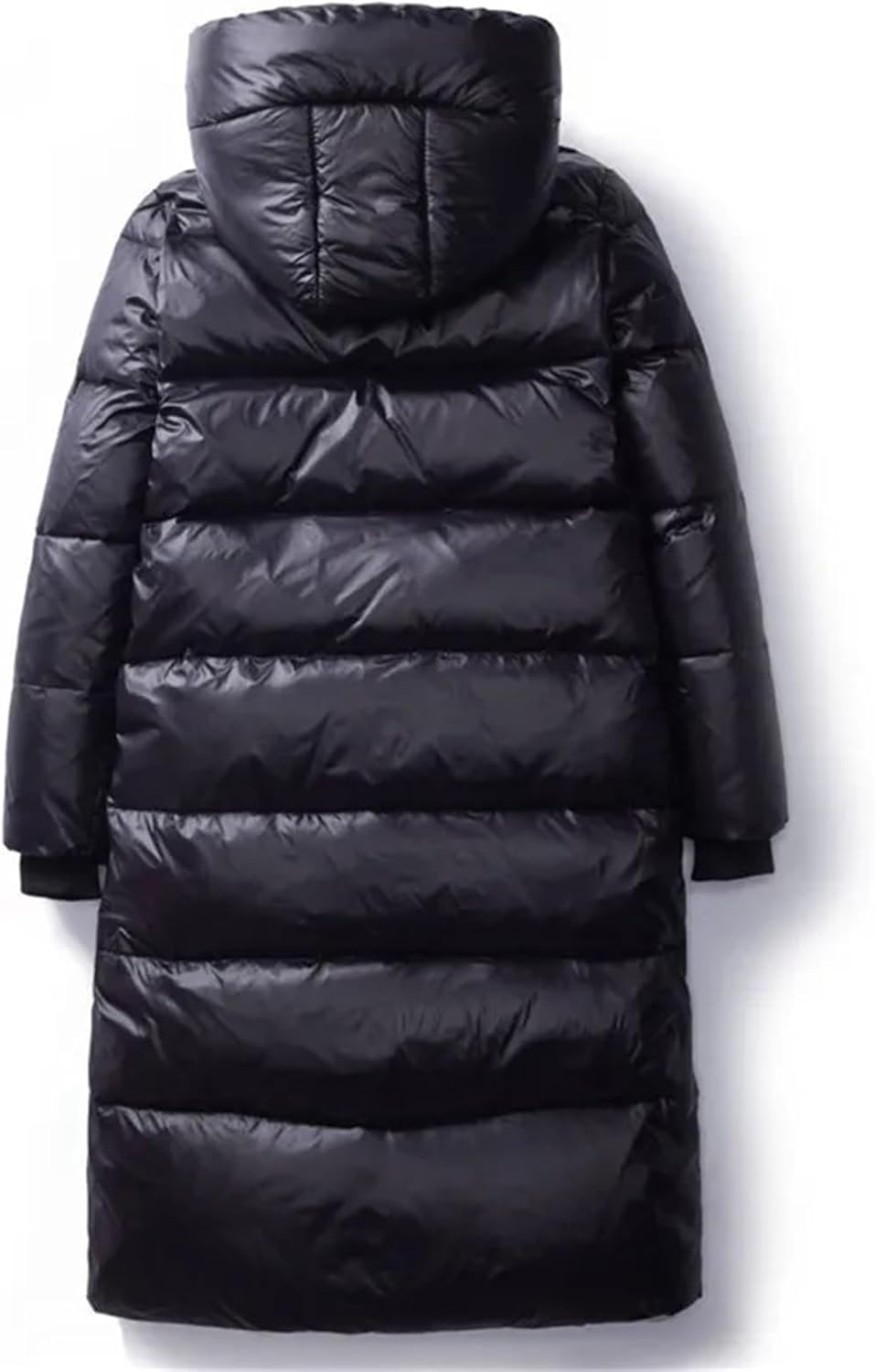 Mnjyihy Winter Autumn Women's Fashion Down Jackets Clothing Parkas Slim Hooded Warm Coats Black Overcoats - Image 2