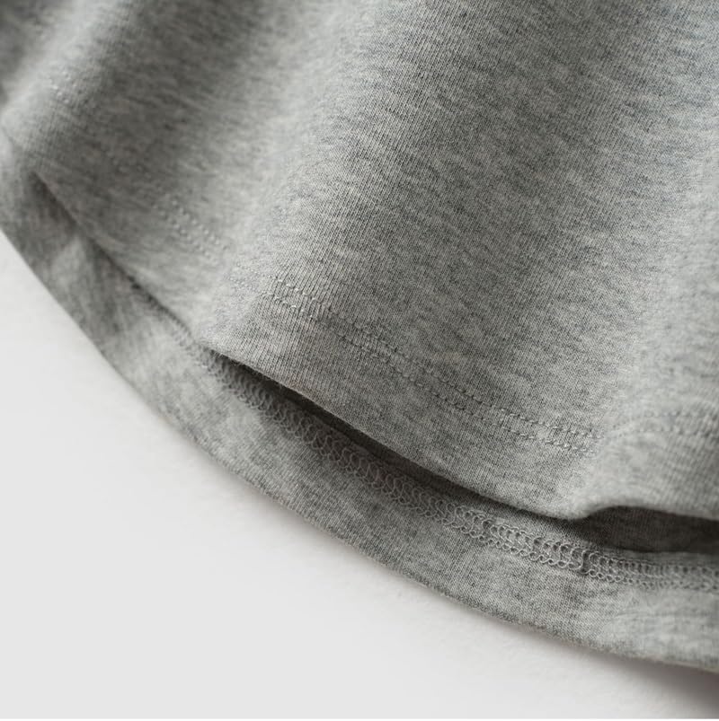 MVUYO Spring and Autumn Clothing Comfortable Easy to Wear Women's Long Sleeve Base Shirt O Neck Short - Image 5