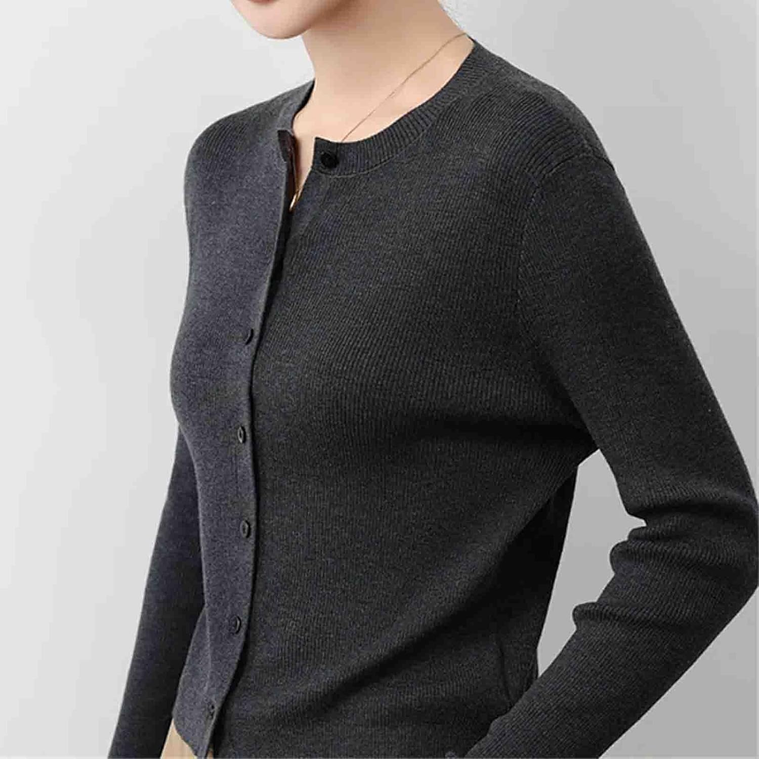 O-Neck Cardigan Sweater Women Knitted Clothing Female Long Sleeve Tops Knitwears Fashion Basics Sweater Quality - Image 4