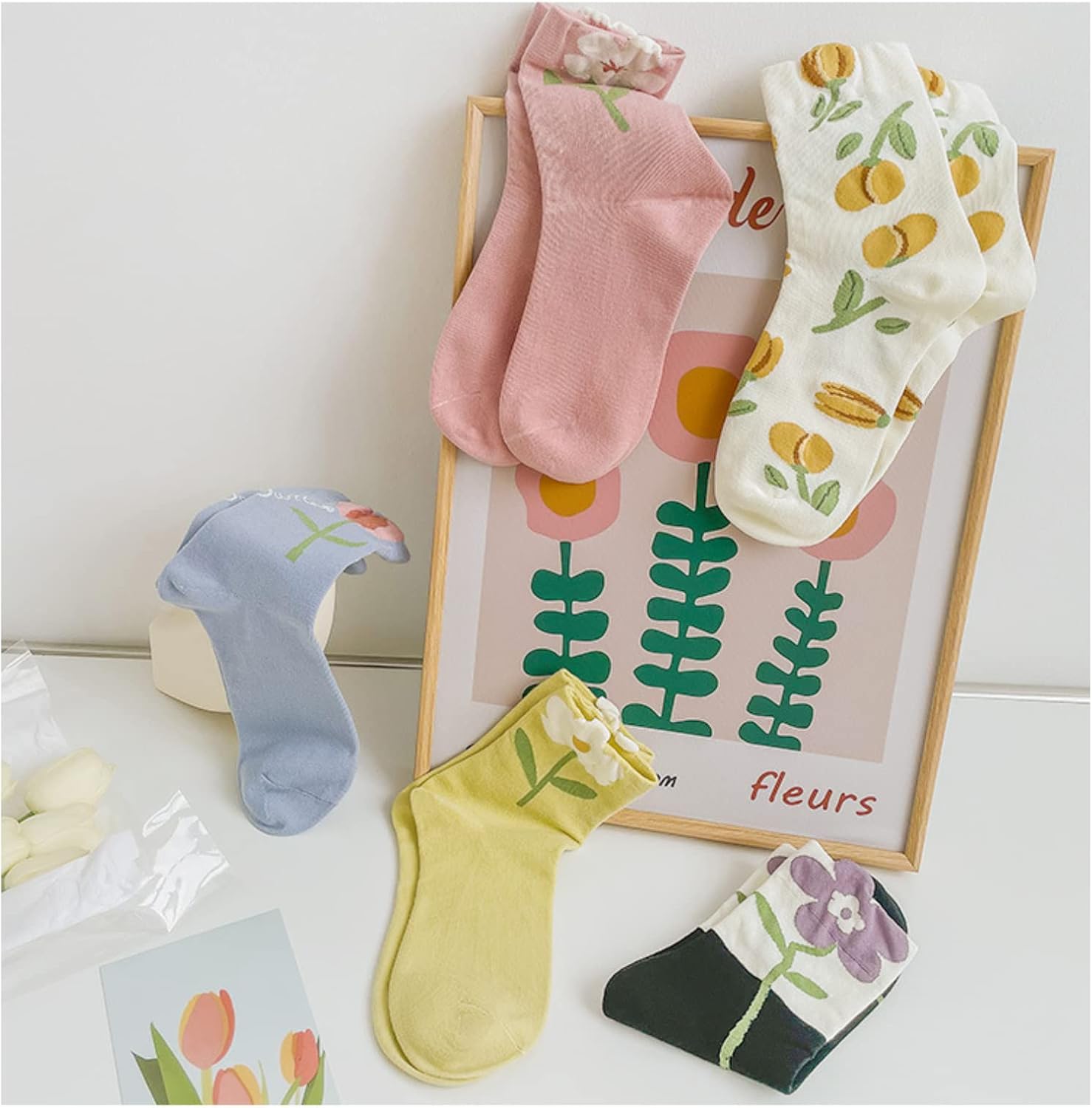 OTAODKA Cute Cotton Socks for Women and Girls Novelty Ankle Athletics Sock - Image 7