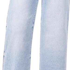roswear Women's Wide Leg Jeans High Waisted Stretchy Denim Trouser Pants