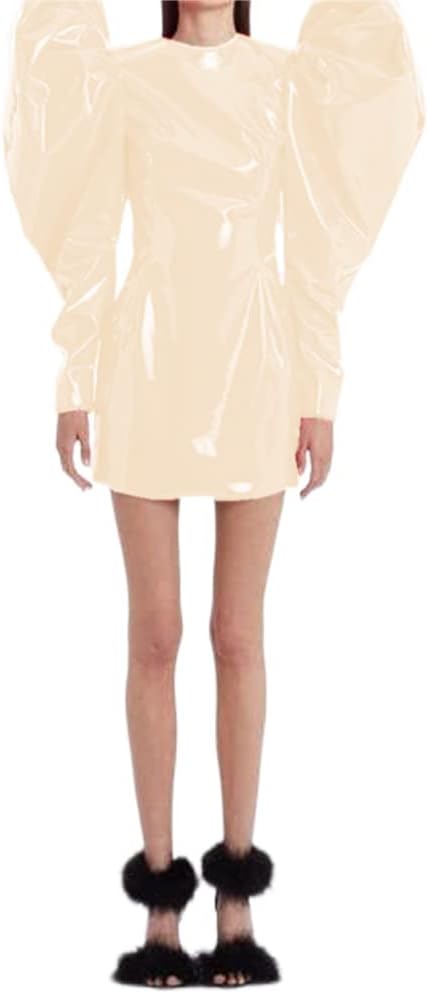 Sexy Women Fashion Big Puff Long Sleeve Mini Dress Slim Sheath Bodycon Party Club Mini Dress Streetwear Spring Autumn Clothes - Image 25