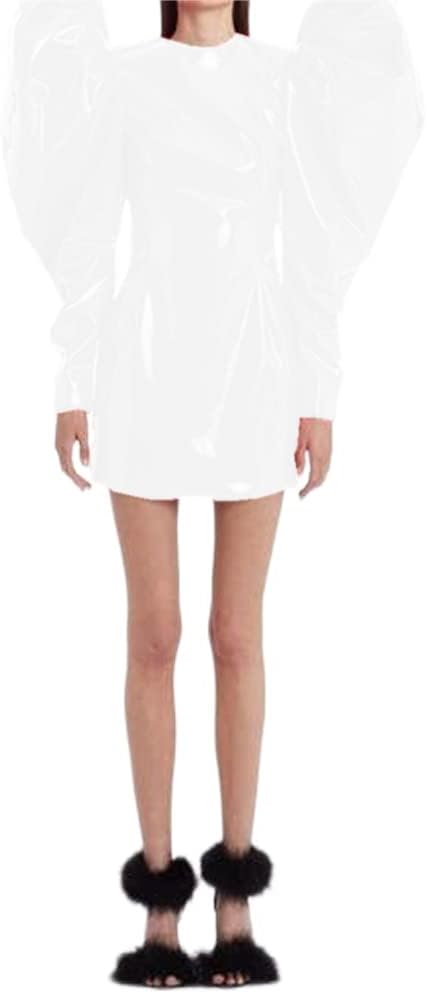 Sexy Women Fashion Big Puff Long Sleeve Mini Dress Slim Sheath Bodycon Party Club Mini Dress Streetwear Spring Autumn Clothes - Image 24