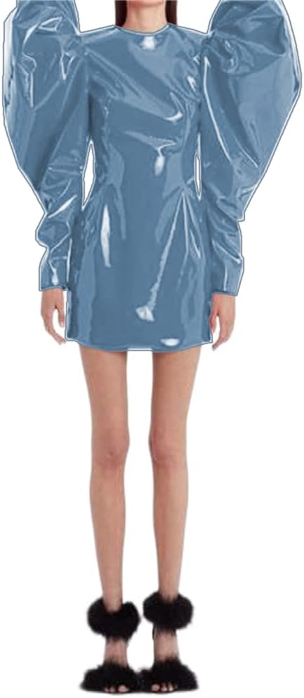 Sexy Women Fashion Big Puff Long Sleeve Mini Dress Slim Sheath Bodycon Party Club Mini Dress Streetwear Spring Autumn Clothes - Image 23