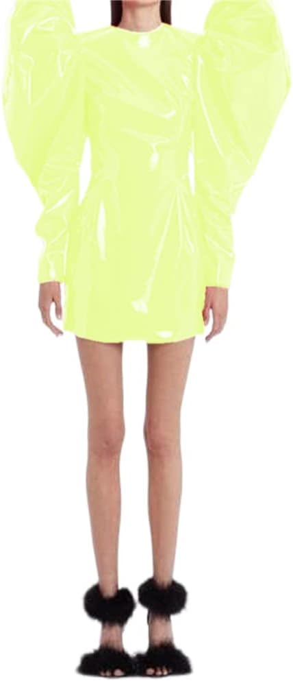 Sexy Women Fashion Big Puff Long Sleeve Mini Dress Slim Sheath Bodycon Party Club Mini Dress Streetwear Spring Autumn Clothes - Image 28