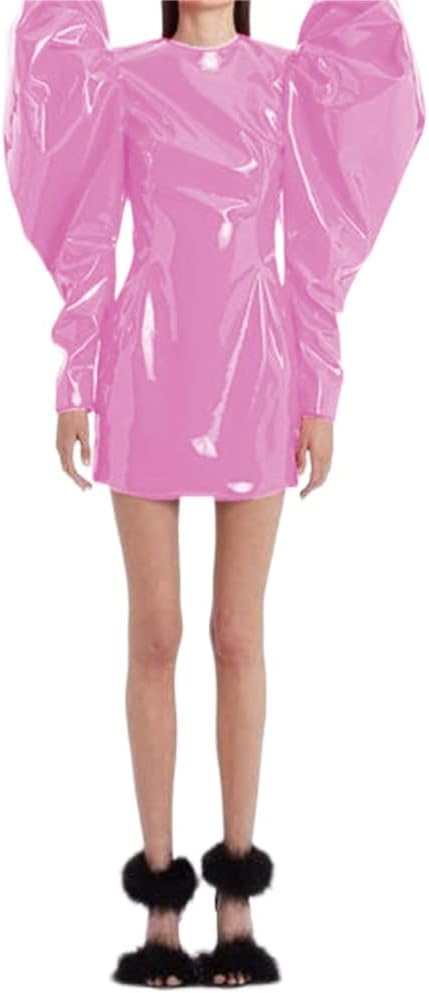 Sexy Women Fashion Big Puff Long Sleeve Mini Dress Slim Sheath Bodycon Party Club Mini Dress Streetwear Spring Autumn Clothes - Image 21