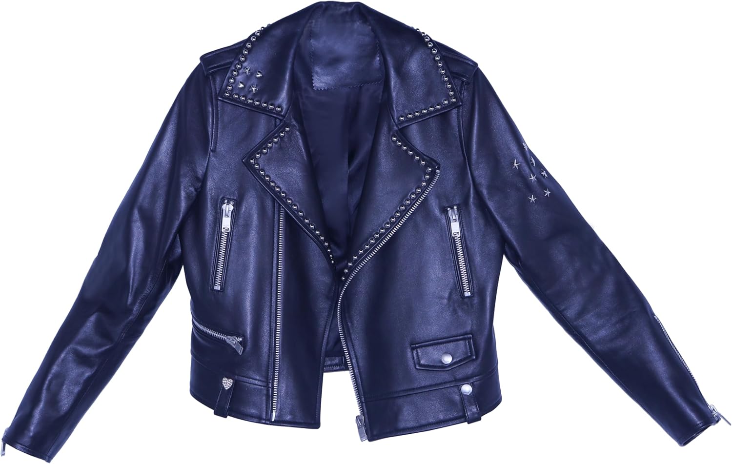 shamofeng Women Leather Jackets Motorcycle Bomber Leather Coats Moto Biker Coat Spring Fall Outfits Fashion Clothes