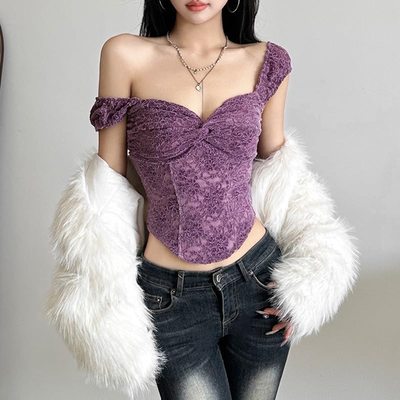 Slim Fashion Halter Sexy Backless Tank Top Female V-Neck Short-Sleeved Tightly Wrapped Clothing - Image 2