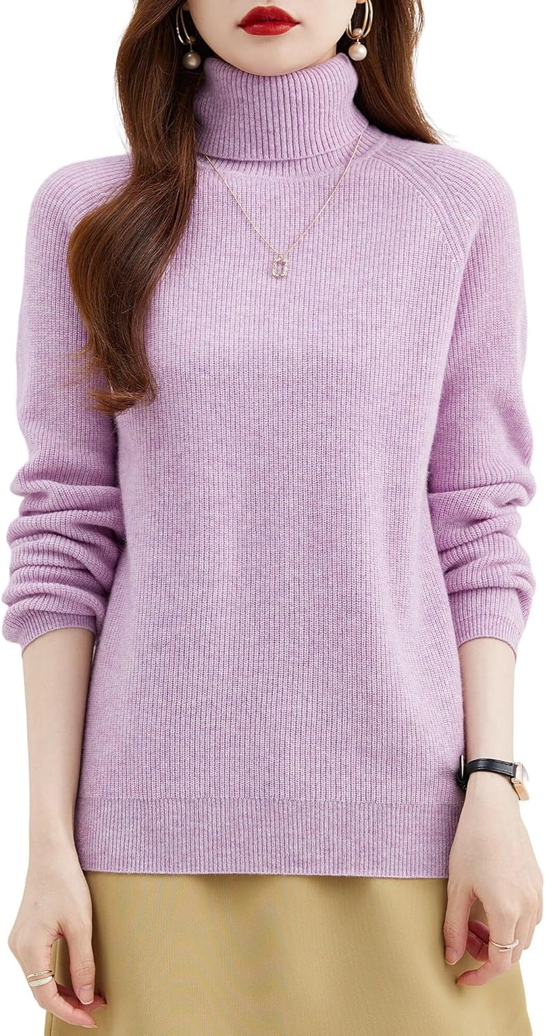 Sweater Women's Turtleneck Sweater Pullover Fall Winter Long Sleeve Jerseys Warm Tops Knit Jumpers Clothing - Image 3