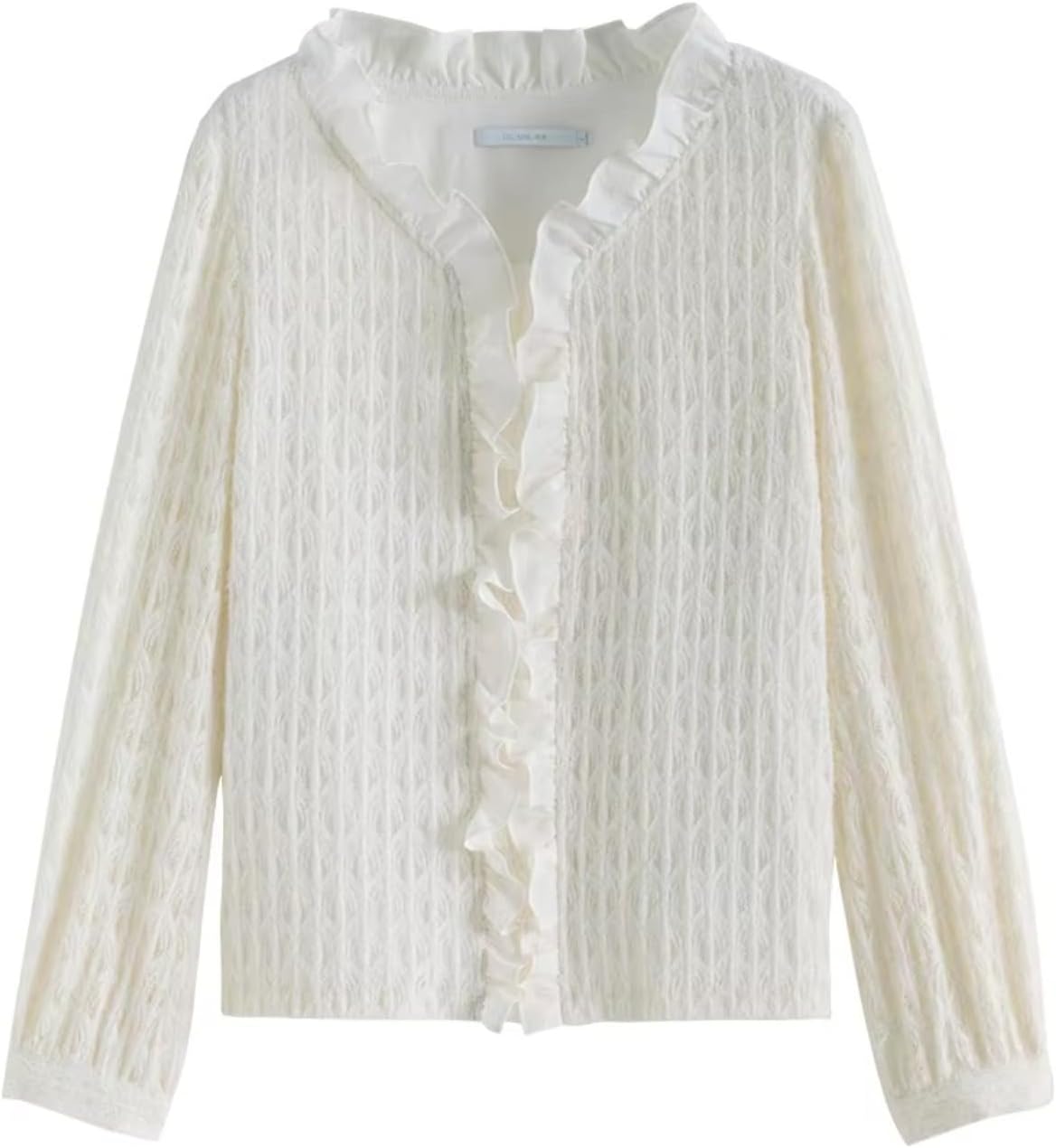 Sweet Style Winter Clothes V-Neck Bottoming Shirt for Women - Image 5