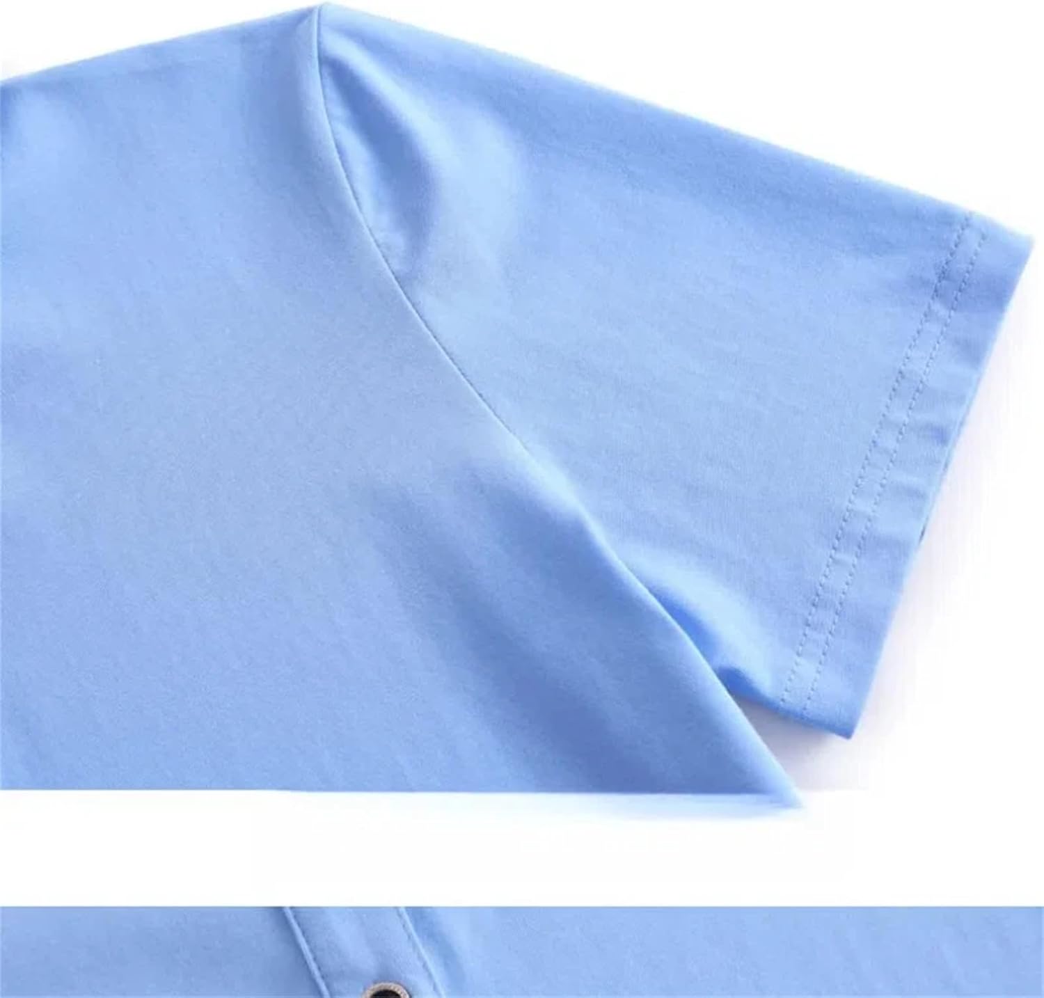 Turn-Down Collar Solid Color Short Sleeve Button Up Women's Clothing Cardigan Shirt Casual Fashionable Tops - Image 6