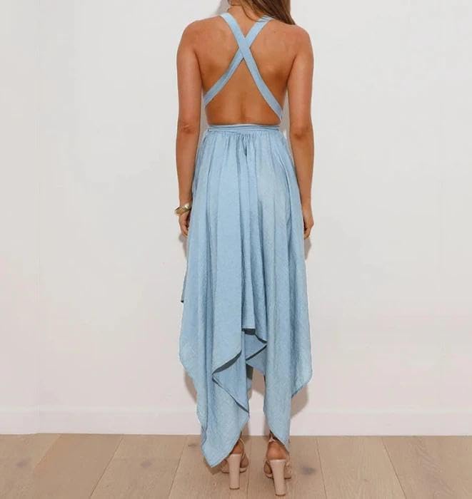 WINSUNNY Fashion Summer Casual Sexy Dresses Elegant Shoulder Straps Often Wear Backless Female Clothing Outfits s1 XS - Image 4