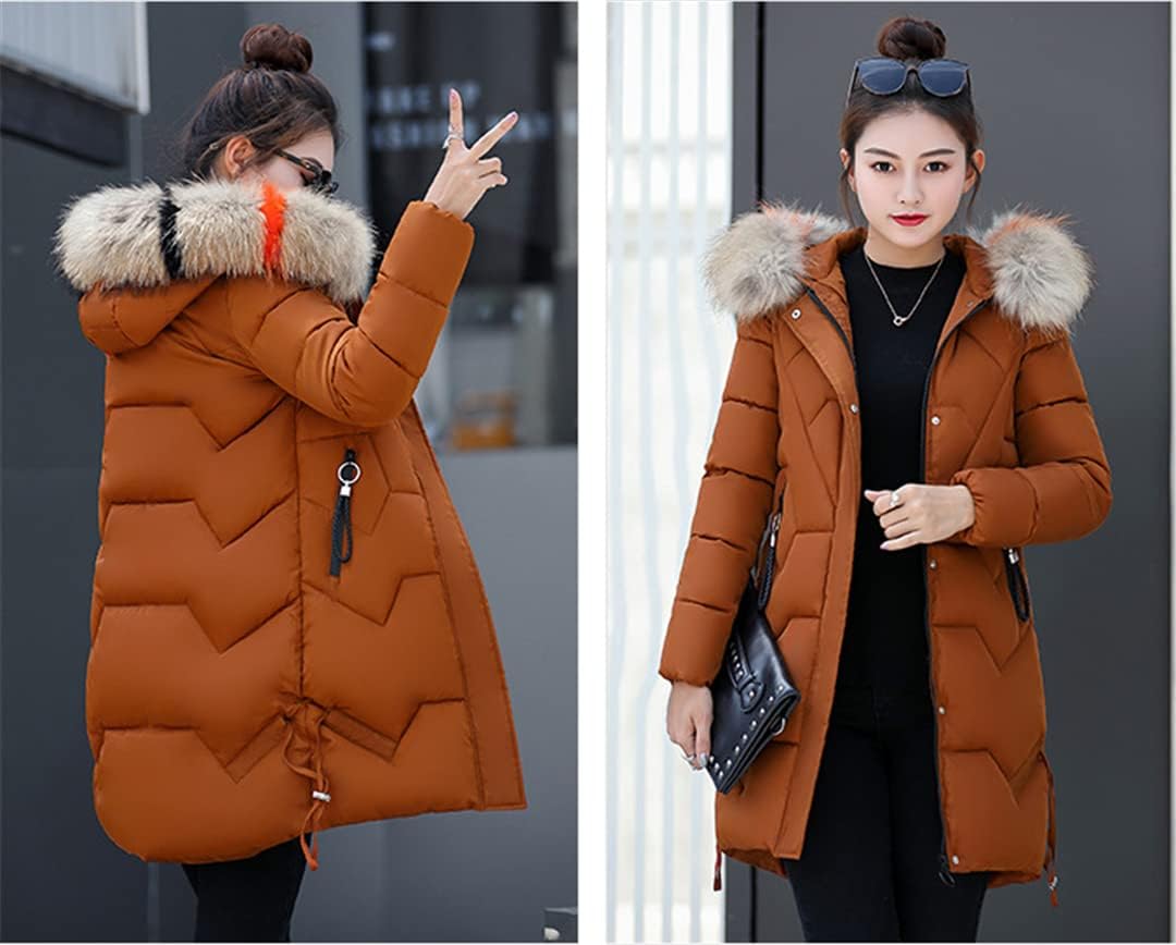 Winter Parka Coat Women Korean Loose Fashion Hooded Jacket White Red Black M-3XL Plus Size Slim Warmth Clothing White M - Image 6