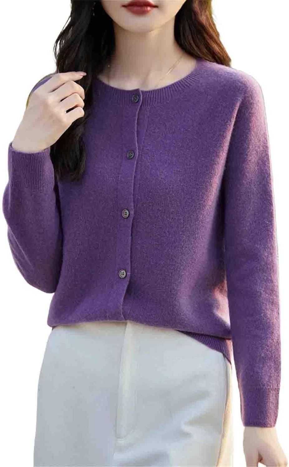 Winter Women Sweater Wool Knitwear Fashion Solid Cardigan Classic Long Sleeve Clothing Tops - Image 13