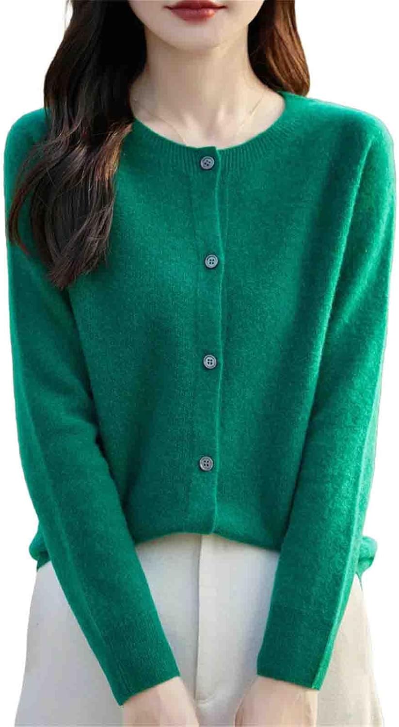 Winter Women Sweater Wool Knitwear Fashion Solid Cardigan Classic Long Sleeve Clothing Tops - Image 17