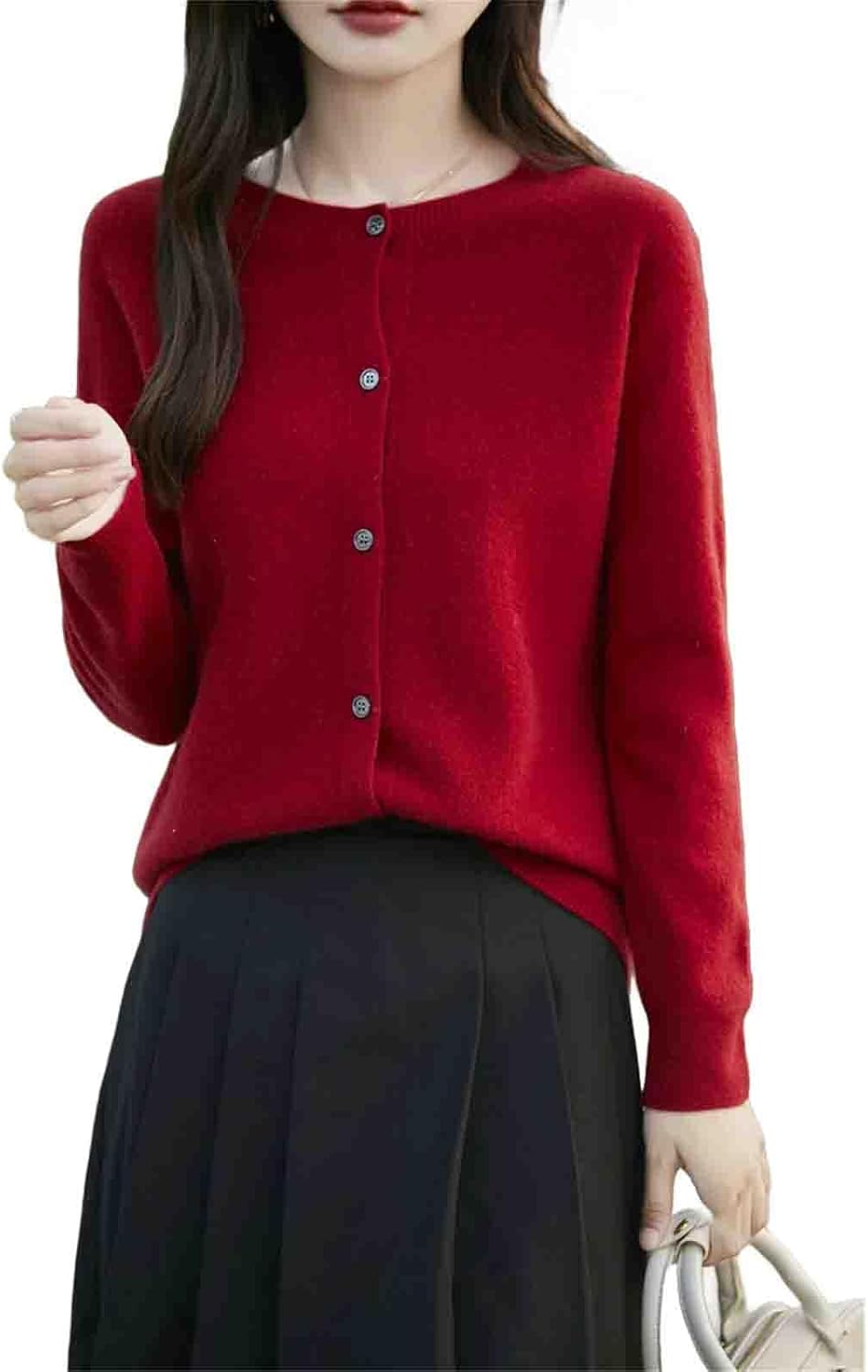 Winter Women Sweater Wool Knitwear Fashion Solid Cardigan Classic Long Sleeve Clothing Tops - Image 10