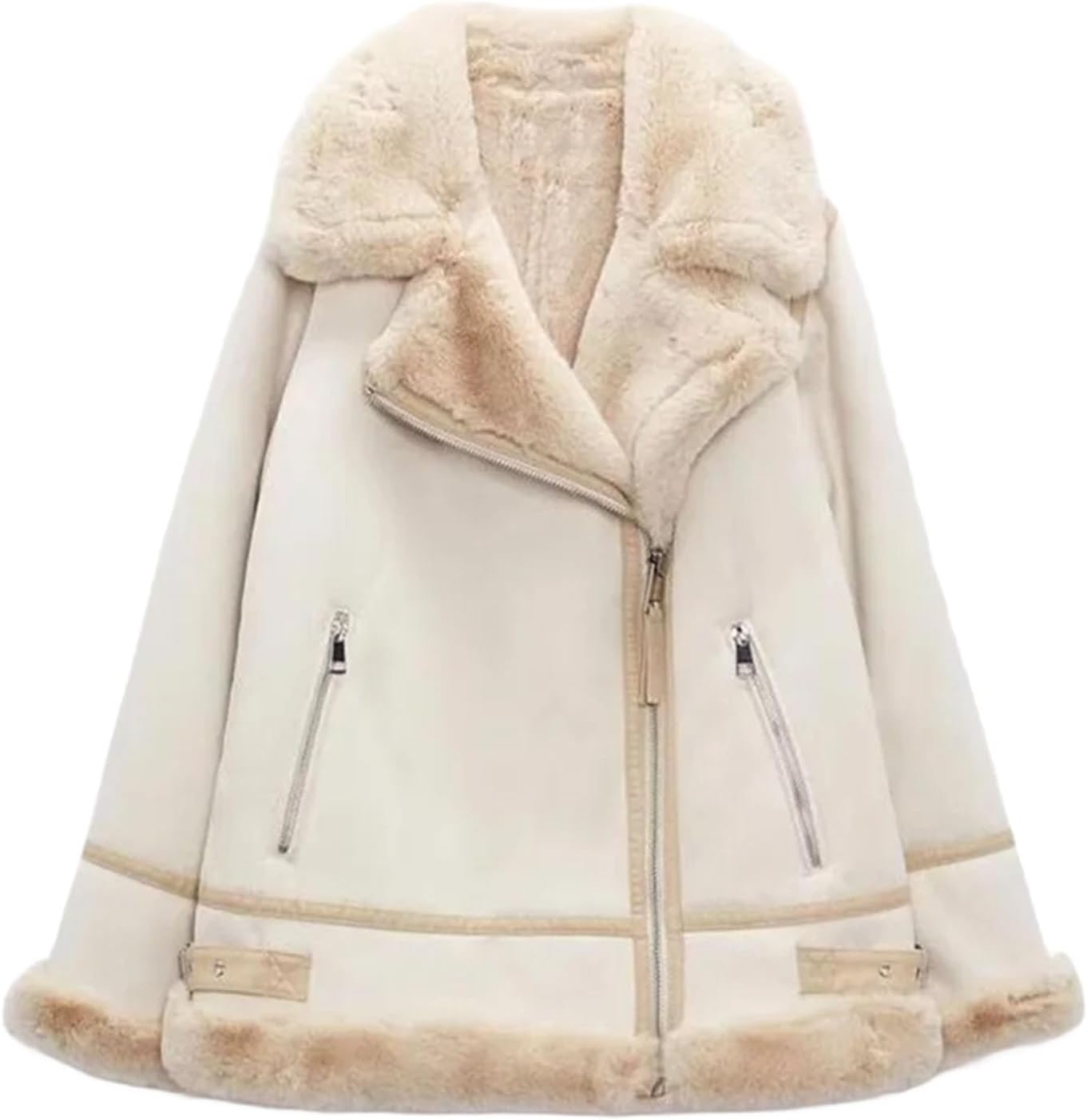 Winter women's clothing casual fashion temperament simple lapel zipper warm jacket jacket