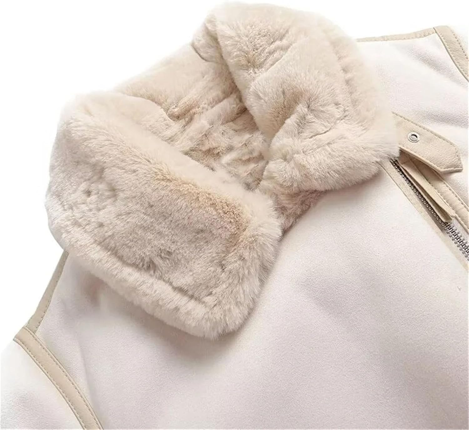 Winter women's clothing casual fashion temperament simple lapel zipper warm jacket jacket - Image 5