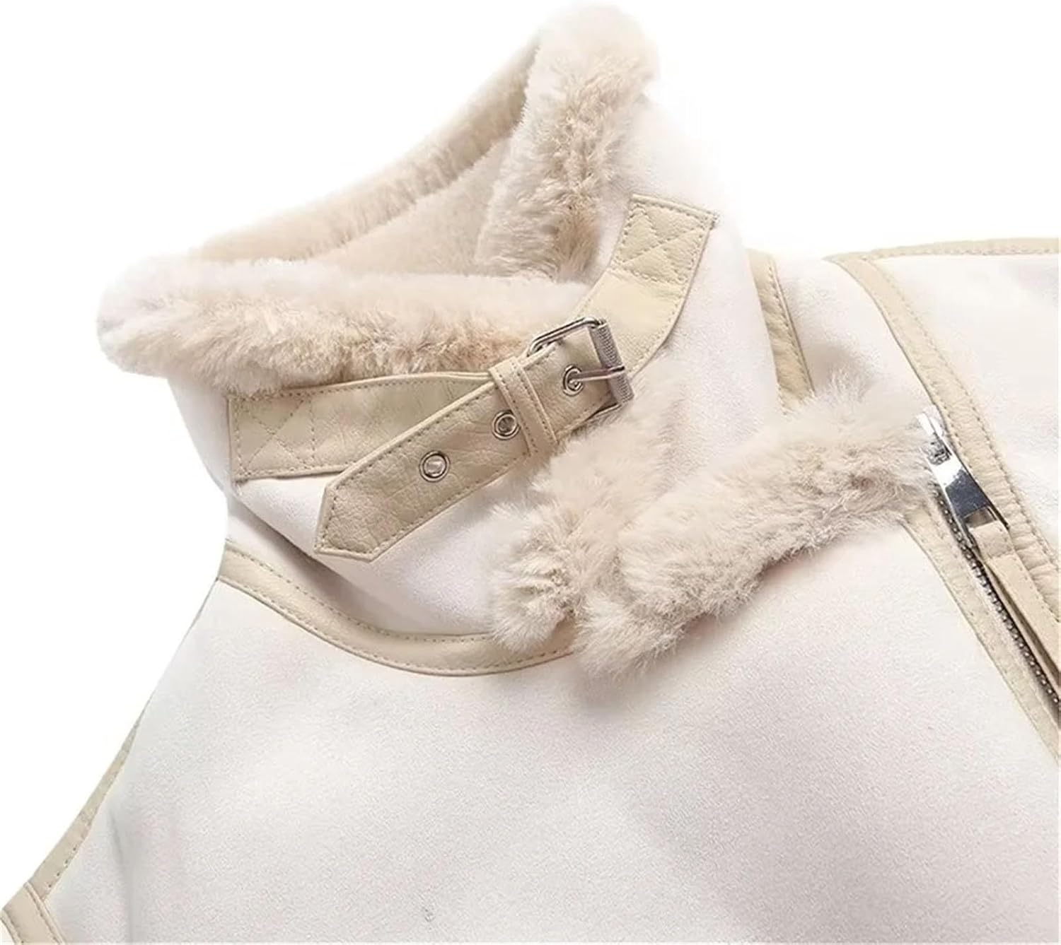 Winter women's clothing casual fashion temperament simple lapel zipper warm jacket jacket - Image 6