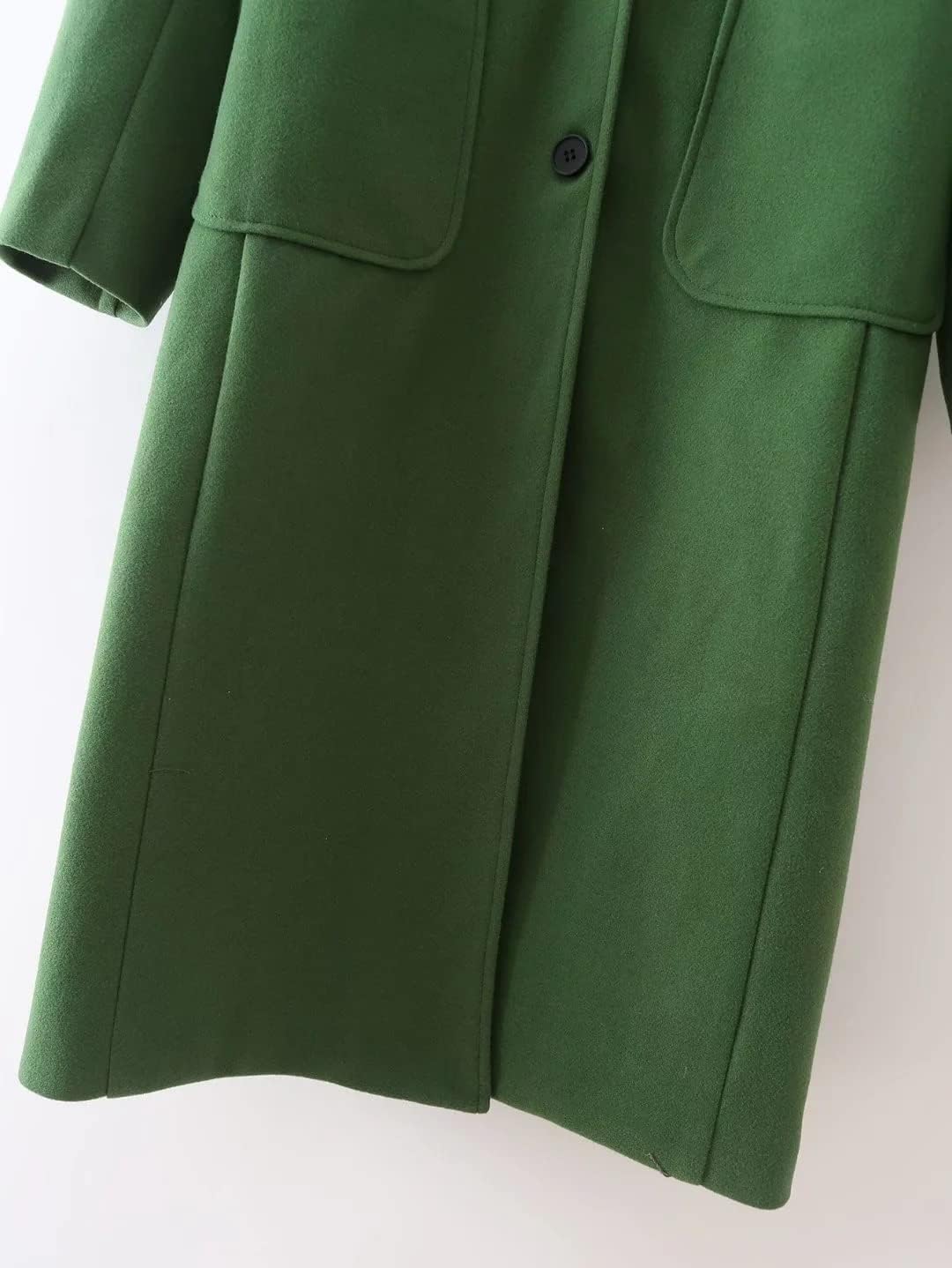 Woman Autumn Casual Winter Clothes Women Woolen Long Straight Single Breasted Pockets Fashion Coats - Image 5