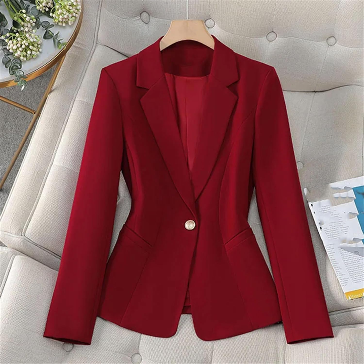 Women Suit Coat Elegant Ladies Casual Business Office Fashion Spring jacket Solid Female Outerwear Clothing - Image 2