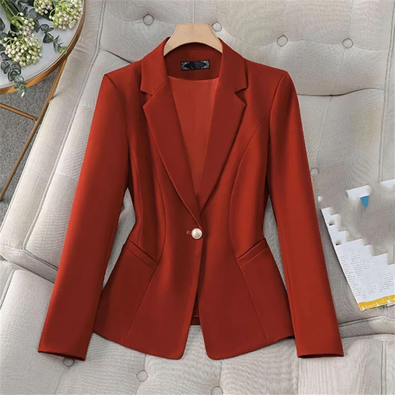 Women Suit Coat Elegant Ladies Casual Business Office Fashion Spring jacket Solid Female Outerwear Clothing - Image 4