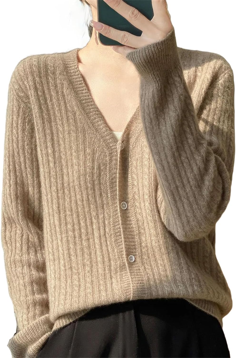 Women's Cardigan Sweaters Lightweight Oufits Clothes Fashion Trendy Long Sleeve Tops Casual Jackets - Image 9